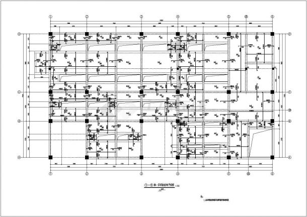 抚顺二层框架结构变电所结构施工图-图二