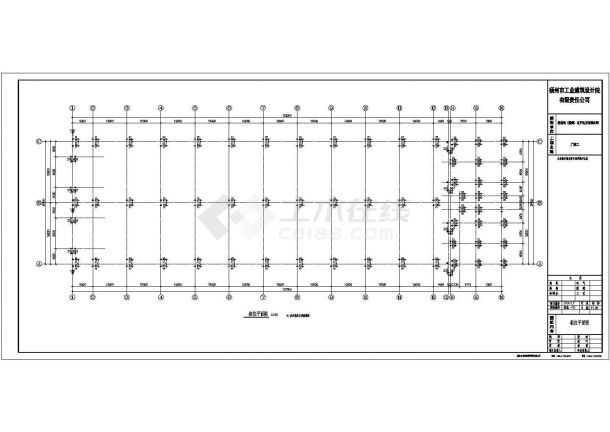 轻钢结构工业厂房结构设计施工图-图二