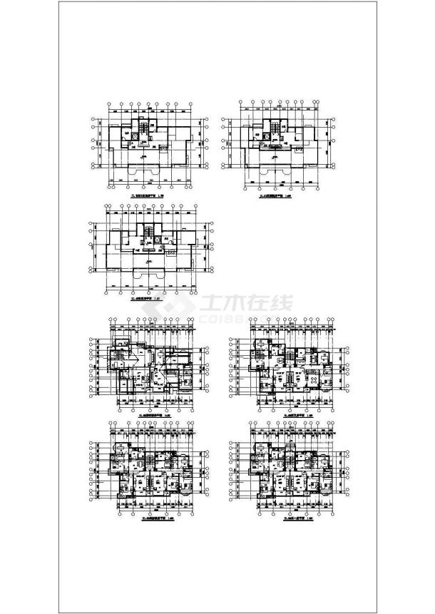 典型的小区住宅建筑户型图（共4张）-图二