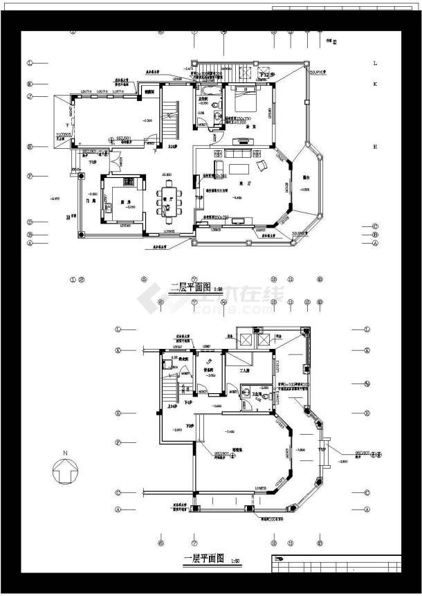 某三层独栋别墅建筑设计方案图-图一