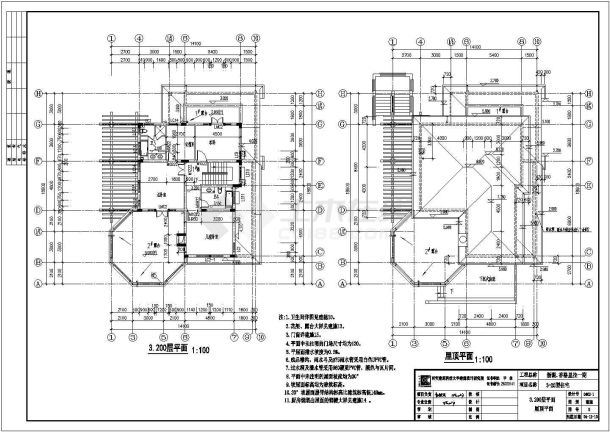 香格里拉千万级别墅建筑全套施工图-图二