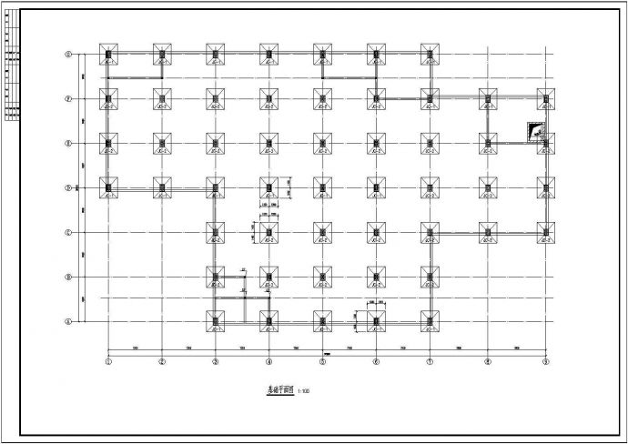 某二层钢结构框架结构施工图（组合楼板）_图1