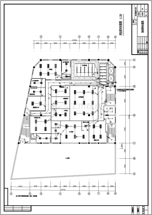 某办公大楼室强电电气设计图纸-图二