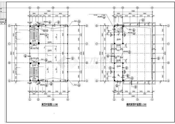 某私人住宅建设施工CAD参考图-图二