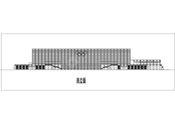 【北京】三层框架结构跆拳道柔道馆建筑设计方案图-图一