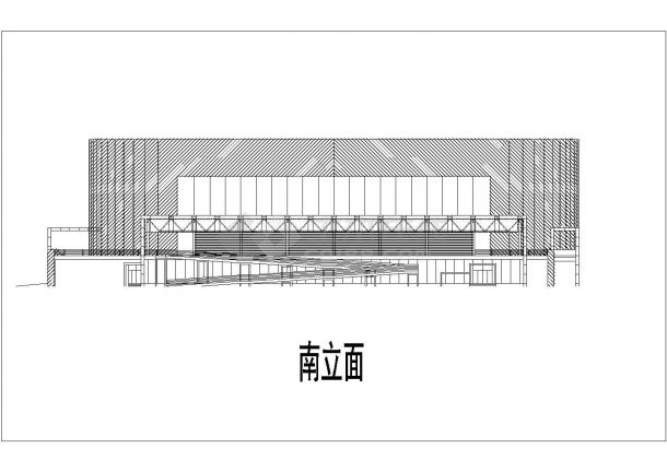 【北京】三层框架结构跆拳道柔道馆建筑设计方案图-图二
