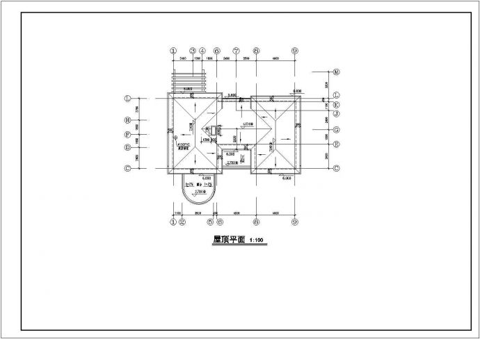 某小区精致欧式别墅全套建筑方案CAD参考图_图1