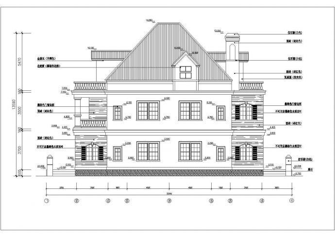 某三层独立别墅建筑设计规划方案（砌体结构）_图1