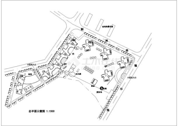 [深圳]某滨海小区住宅规划设计（含设计说明）-图二