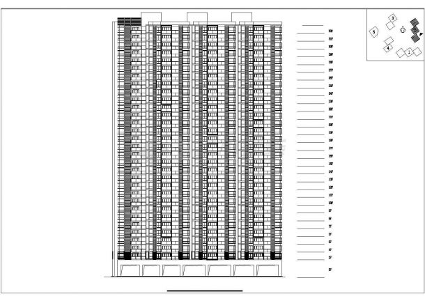 某环球商务中心区（城市综合体）2号住宅楼方案（含文本及CAD方案）-图二