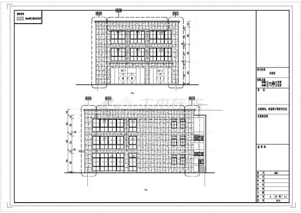 合肥某公寓商业工程6号楼裙楼外立面幕墙装饰工程图（含设计说明）-图一