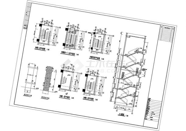 [义乌市北苑]某十二层宿舍楼建筑施工图（初设图）-图二