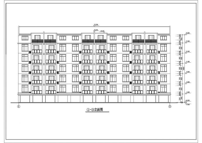 某七层单元式多层板式住宅建筑施工图（砌体结构）_图1