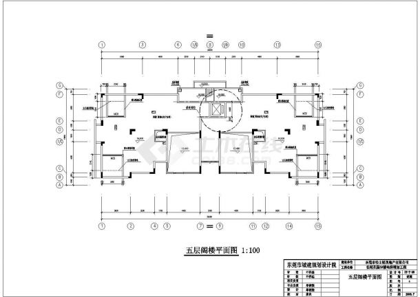 [广东]某花园电梯增加5层住宅工程建筑结构水电施工图-图二