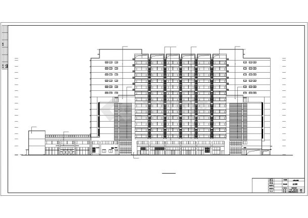 某十五层大学生公寓建筑设计施工图(带人防工程)-图二