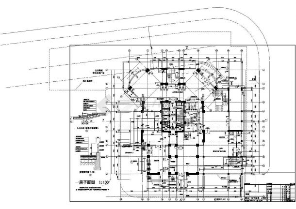 某主体二十四层局部二层裙房住宅建筑结构施工图-图一