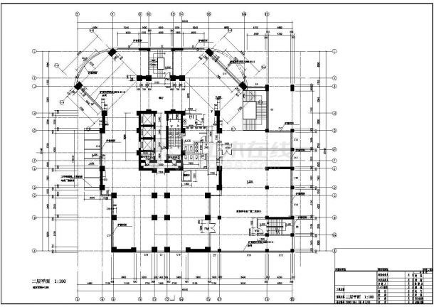 某主体二十四层局部二层裙房住宅建筑结构施工图-图二