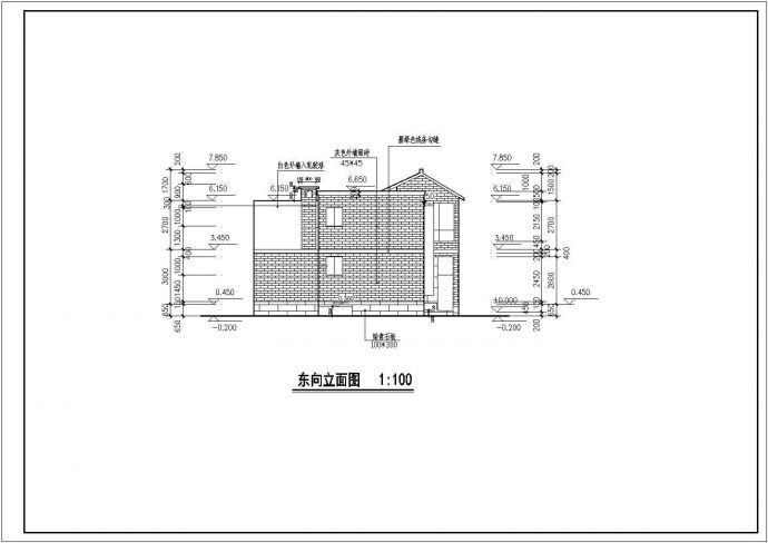 某砌体结构二层小型私人住宅建筑施工图_图1