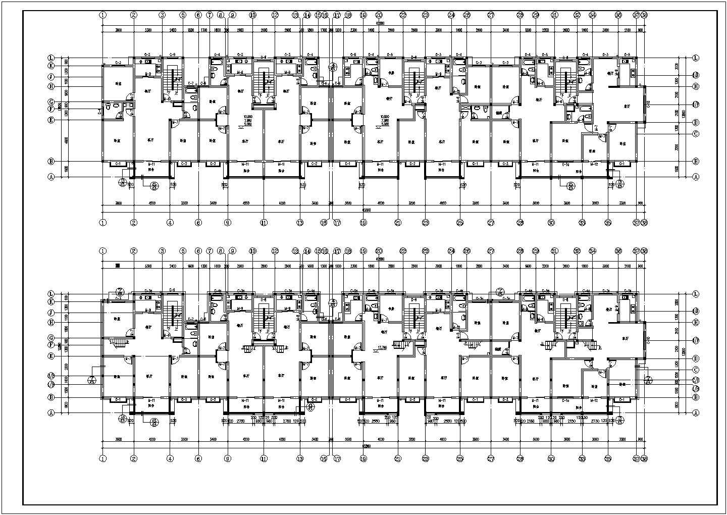 【最新整理】某七层砖混结构住宅建筑结构施工图
