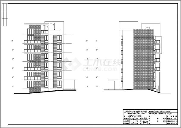 某十二层住宅楼群建筑施工图（8栋，带完整节能计算书、彩图文本）-图二