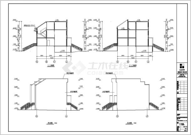 某三层联排别墅建筑结构电气设备施工图-图二