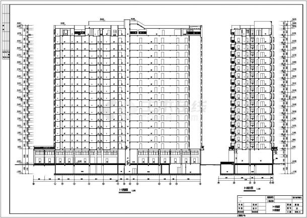 [东莞]某地十八层商住楼建筑CAD施工图-图二