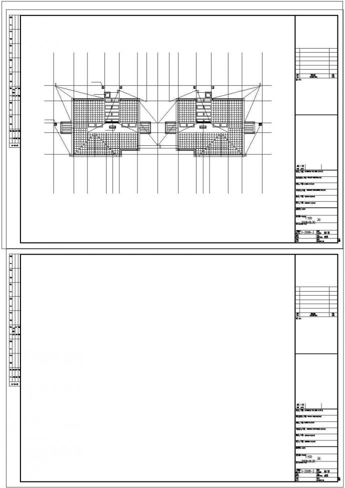 [安徽]某地六层住宅楼建筑CAD施工图（标注详细）_图1