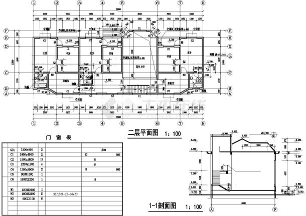 某砌体结构600㎡2层别墅建筑施工图-图二