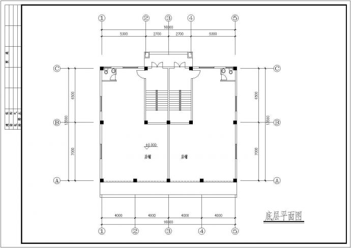 [福建]某三层砖混结构别墅建筑CAD设计图（高10米）_图1