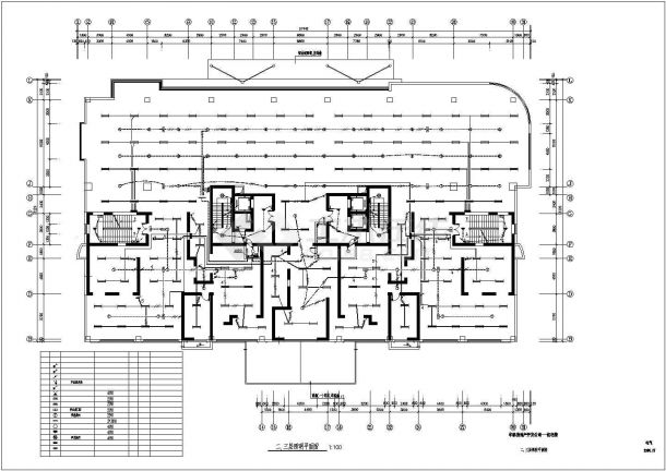 某二十九层商住楼建筑结构水暖电施工图-图一
