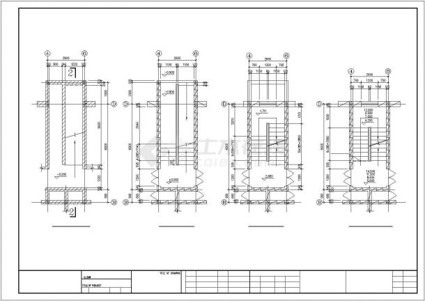 [湖南]某六层住宅楼建筑CAD施工图-图一
