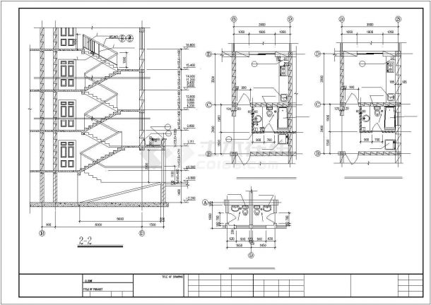 [湖南]某六层住宅楼建筑CAD施工图-图二