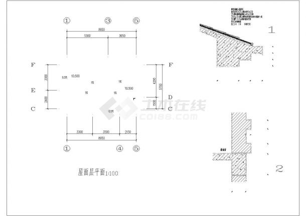 [福建省]某地三层新农村住宅楼建筑CAD图-图一