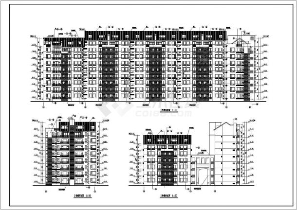 深圳某小区九层住宅楼建筑施工图-图一