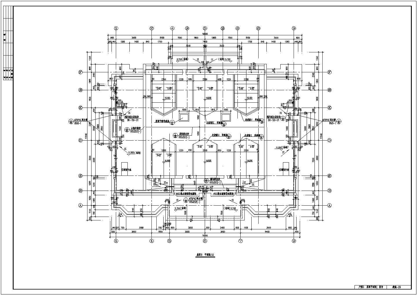 某A户型二层别墅建筑方案图
