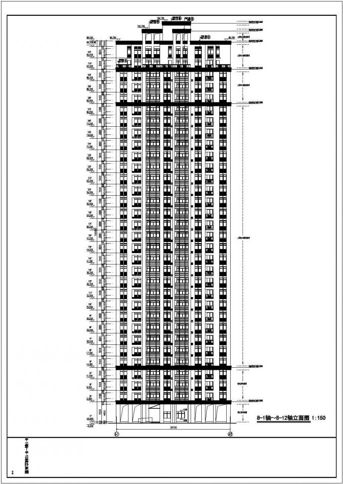 某地三十二层剪力墙结构住宅建筑设计方案图_图1