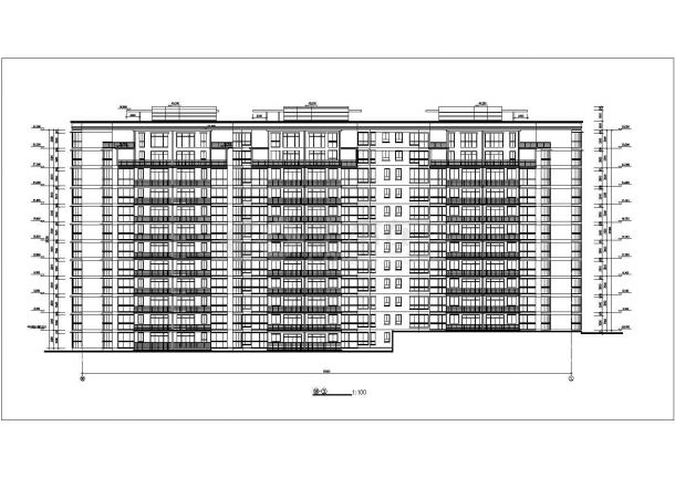 某十二层住宅楼（香榭里）建筑方案图-图二