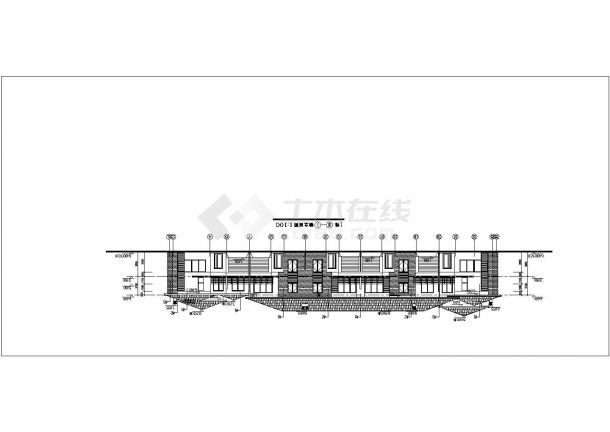 丹堤某大型建筑施工CAD布置图-图二