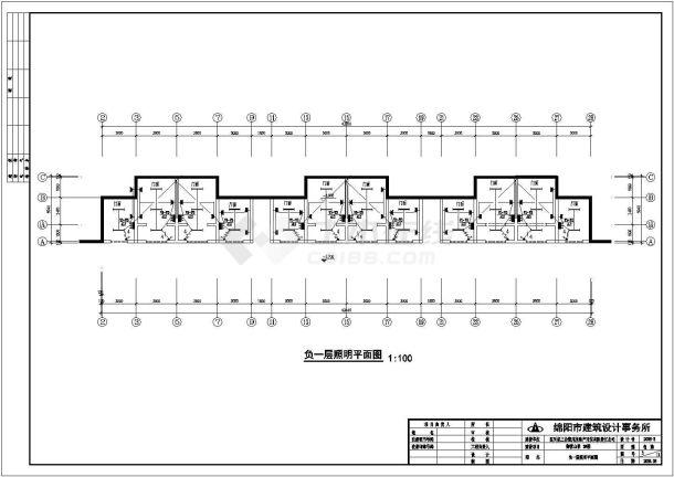 某地御营山景3#楼建筑结构施工图-图一