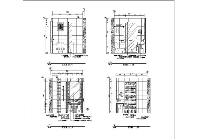 平遥高层框架结构酒店标准层室内装修设计施工图_图1