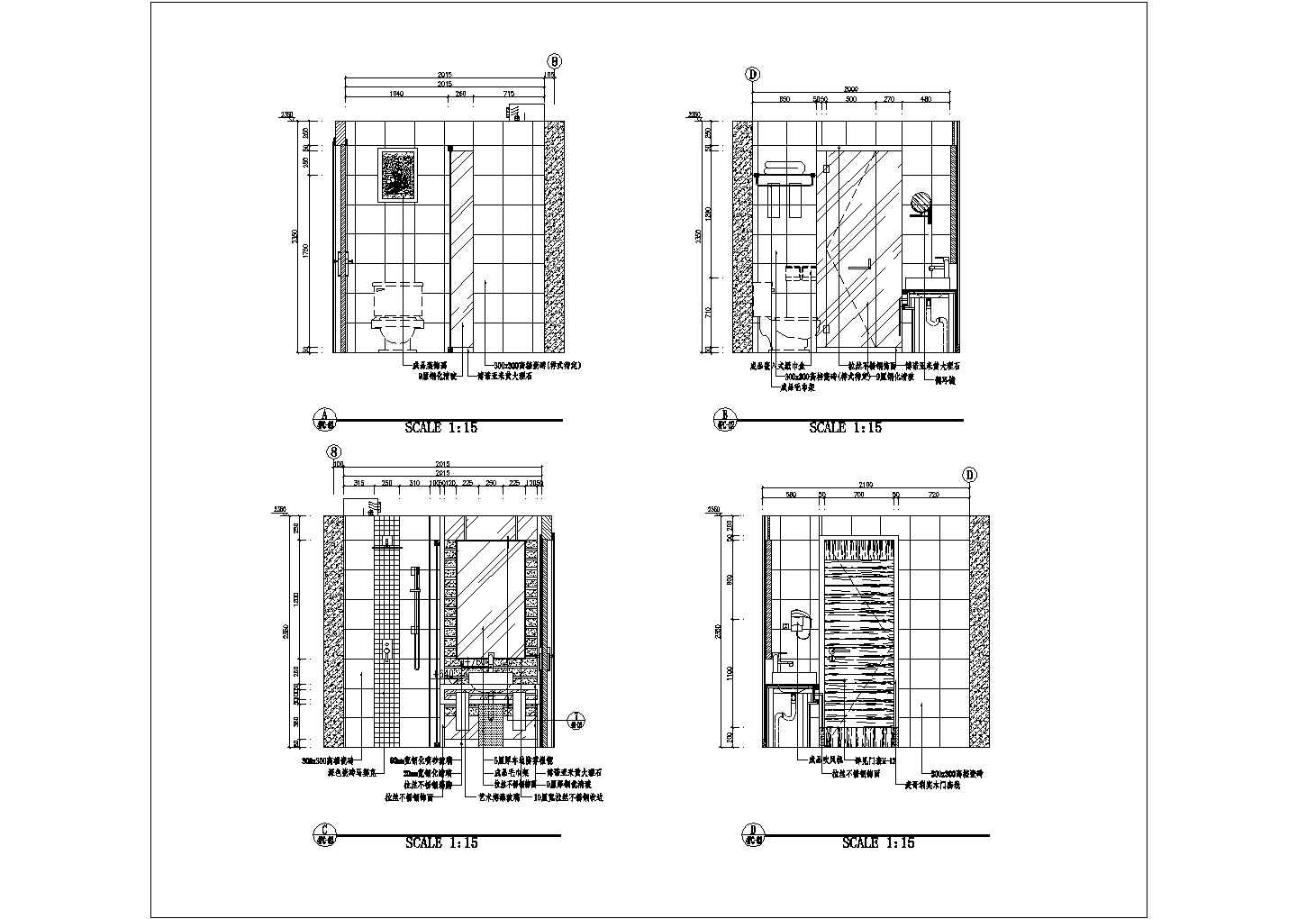 平遥高层框架结构酒店标准层室内装修设计施工图