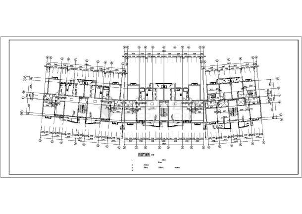 某七层砖混结构住宅楼建筑cad图（高20.6米）-图二