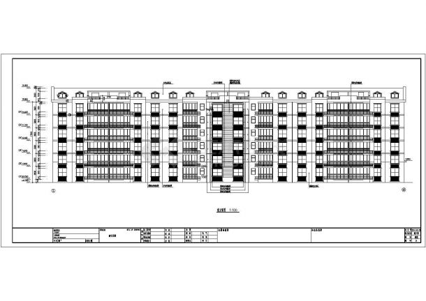 某小区六层住宅楼建筑方案图-图一