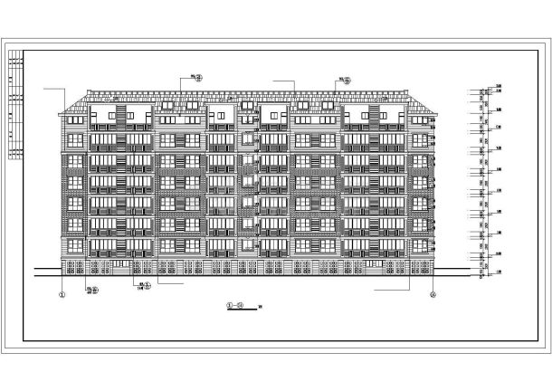 东晟苑某4214.7平方米六层住宅楼建筑施工图（框架结构）-图一