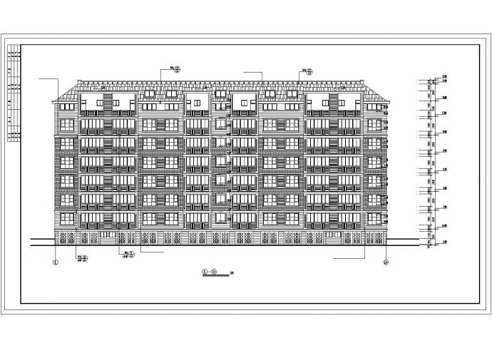 东晟苑某4214.7平方米六层住宅楼建筑施工图（框架结构）_图1