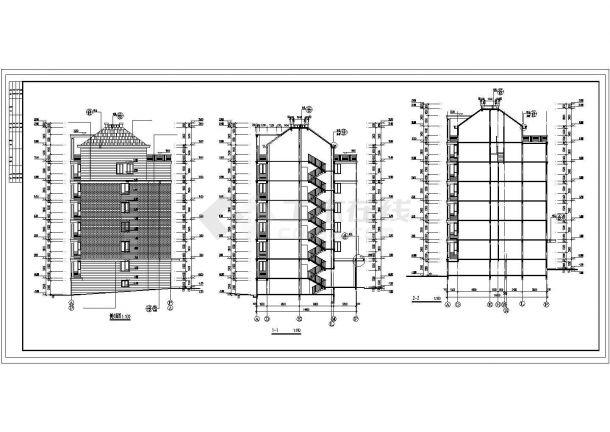 东晟苑某4214.7平方米六层住宅楼建筑施工图（框架结构）-图二
