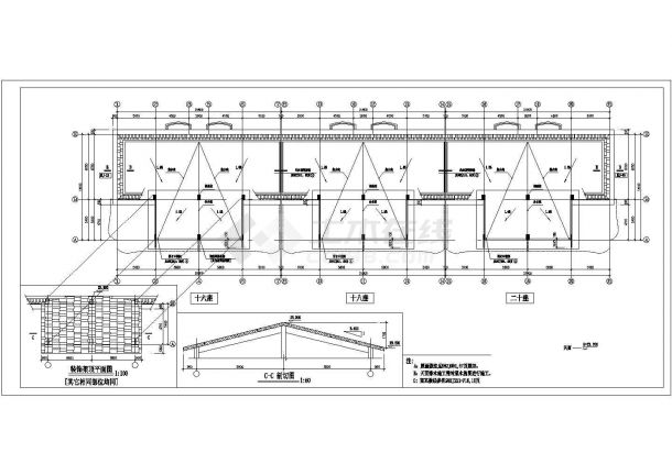 23.4米7层复式砖混结构商品房建筑施工图-图一