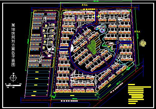 某小区规划总平面图纸_图1