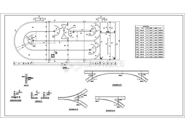 某地工业厂房氧化沟结构设计施工图-图二