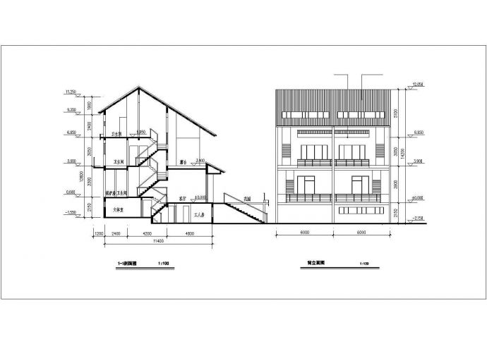 某地时尚二层别墅建筑设计图_图1